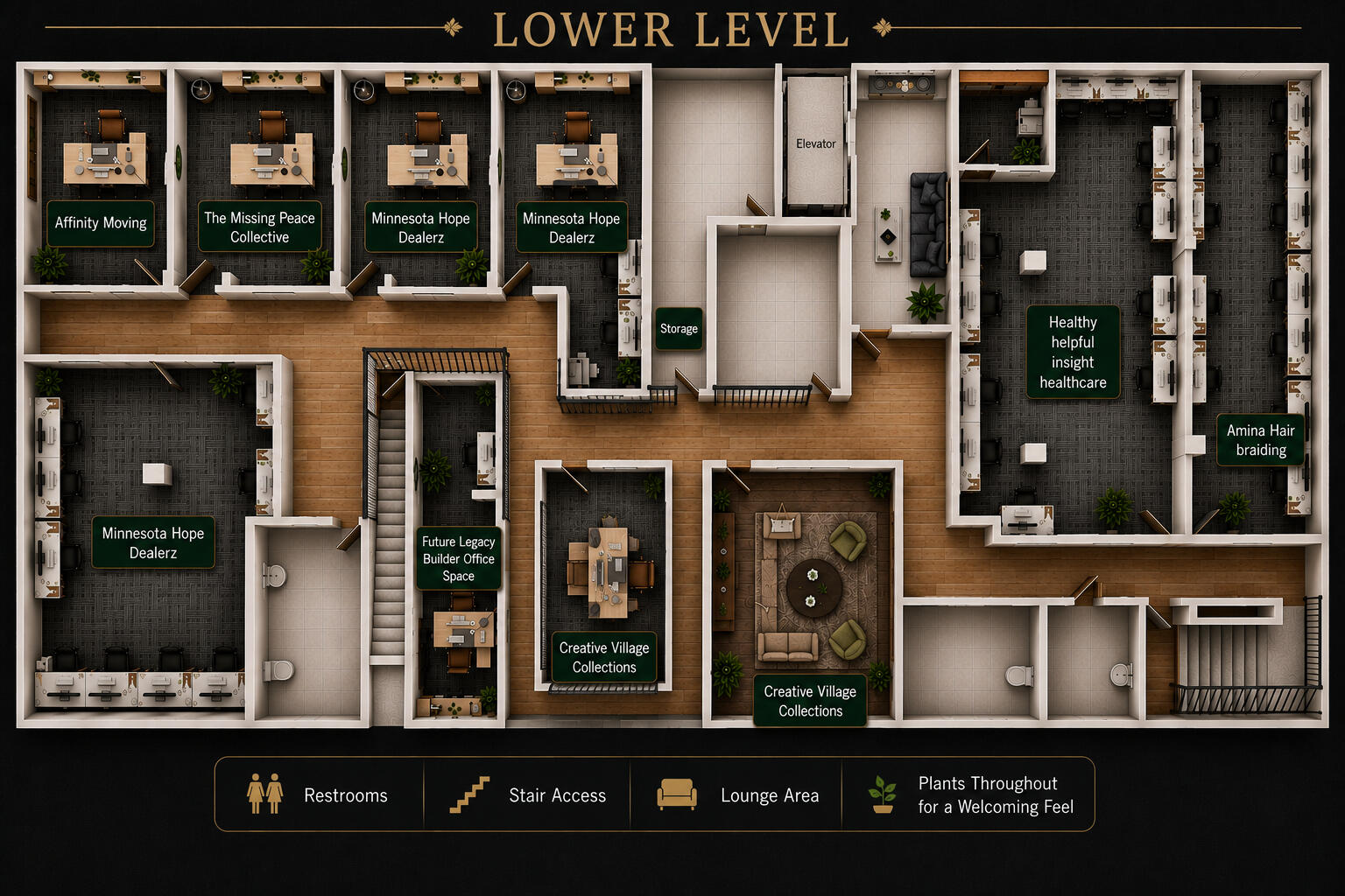 Lower Level Map