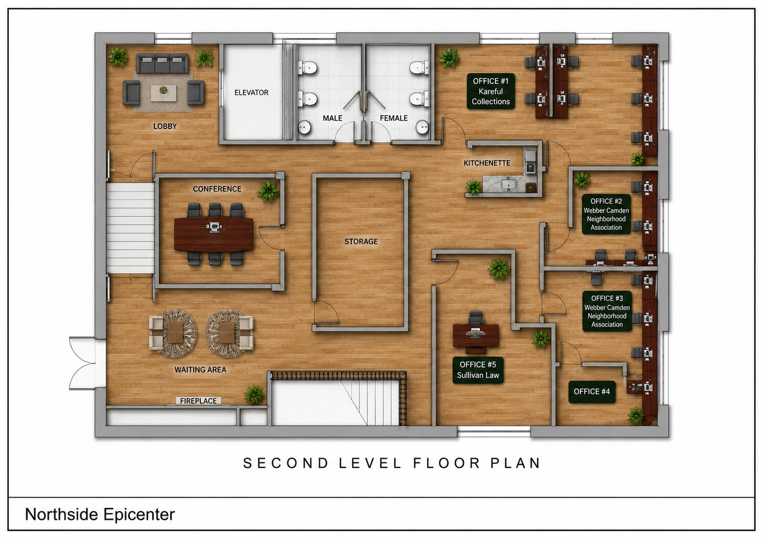 2nd Floor Map